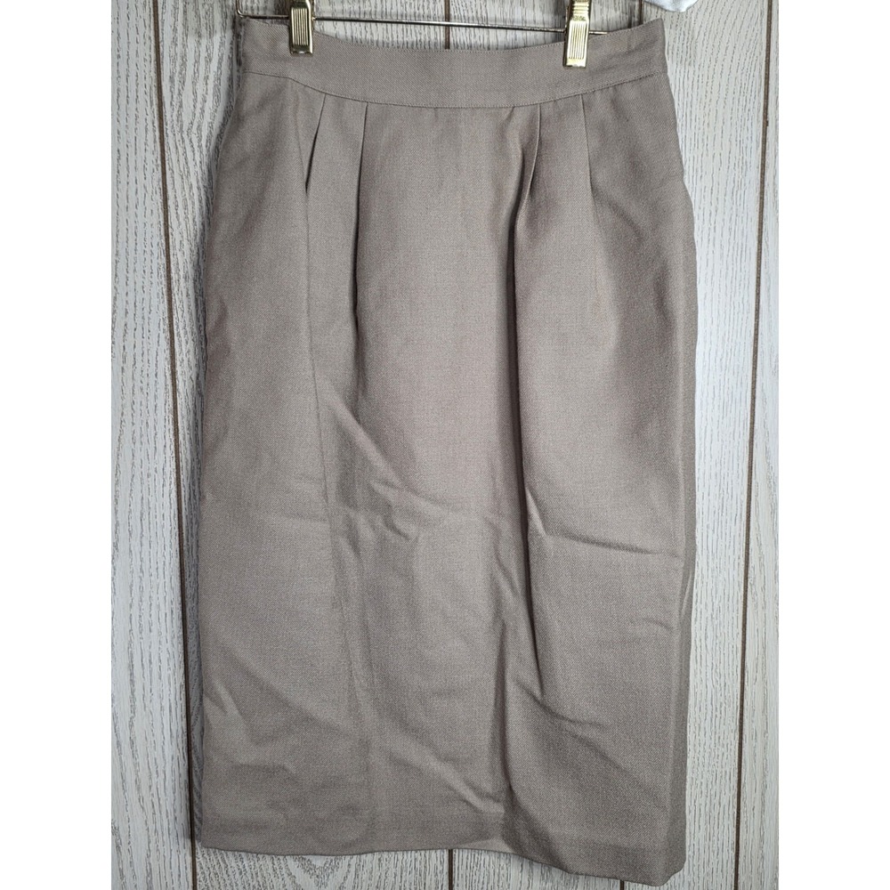 Vintage Amanda Smith Pure Wool Skirt Suit Sz 4 Blazer Set Office Siren Academia